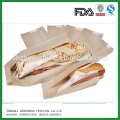 factory custom printed kraft paper bread packaging bag